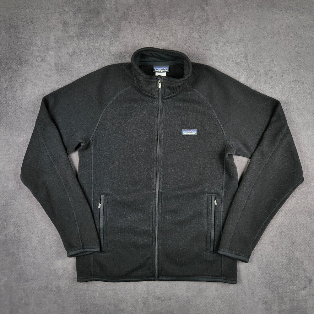 Patagonia Better Sweater Jacket Mens Medium Black Full Zip Fleece 25525